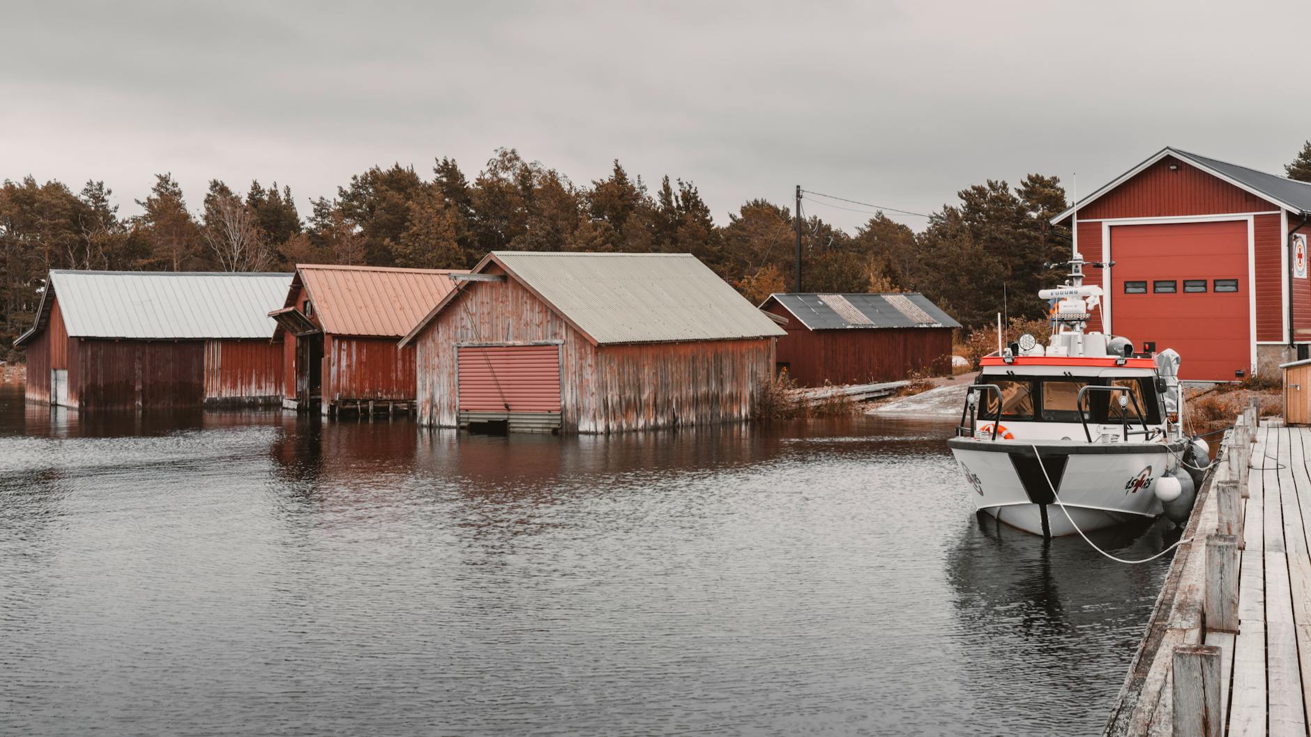 Paysage de Ålands démolition